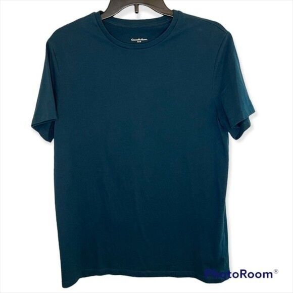 Goodfellow & Co. Mens Dark Teal Crew Neck Lyndale Tee Size M - Picture 1 of 4